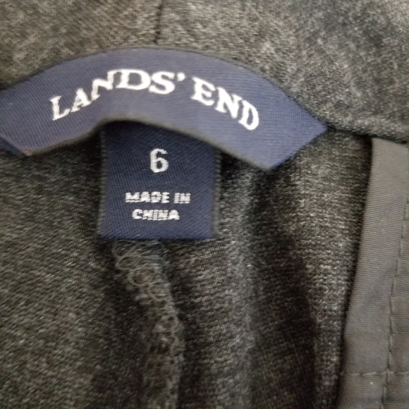 Lands' End Women's Gray viscose/nylon stretchy Size 6 Pants - Picture 4 of 13